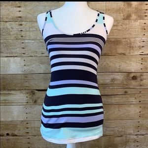 Lululemon striped racerback tank top